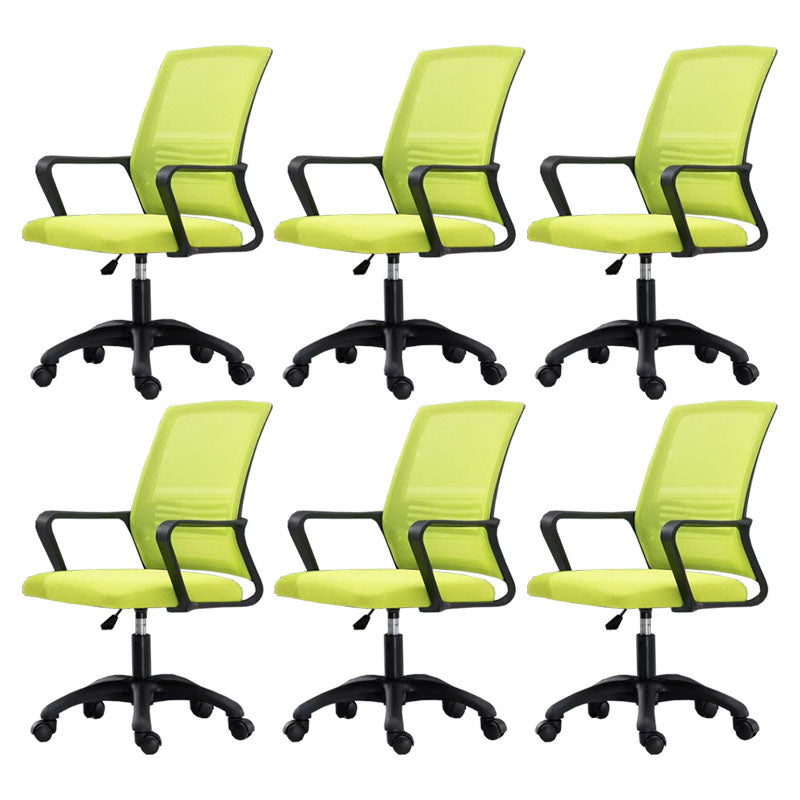 Modern Fixed Arms Conference Chair Mesh Back Desk Chair for Office