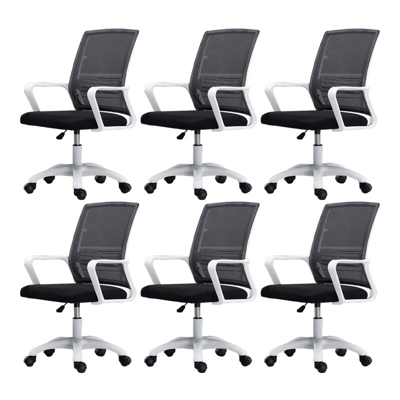 Modern Fixed Arms Conference Chair Mesh Back Desk Chair for Office