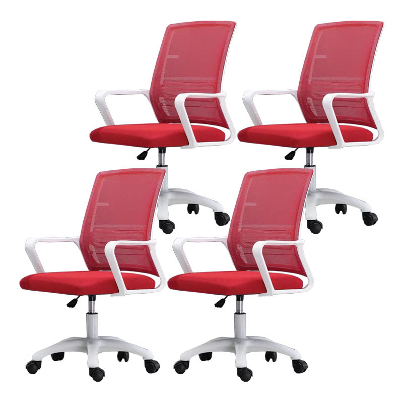 Modern Fixed Arms Conference Chair Mesh Back Desk Chair for Office