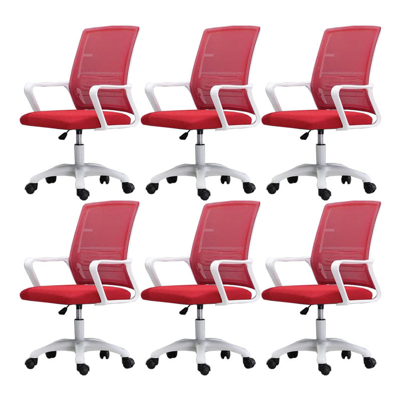 Modern Fixed Arms Conference Chair Mesh Back Desk Chair for Office