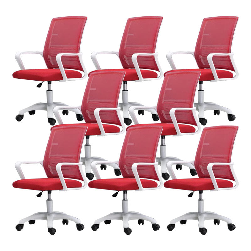 Modern Fixed Arms Conference Chair Mesh Back Desk Chair for Office