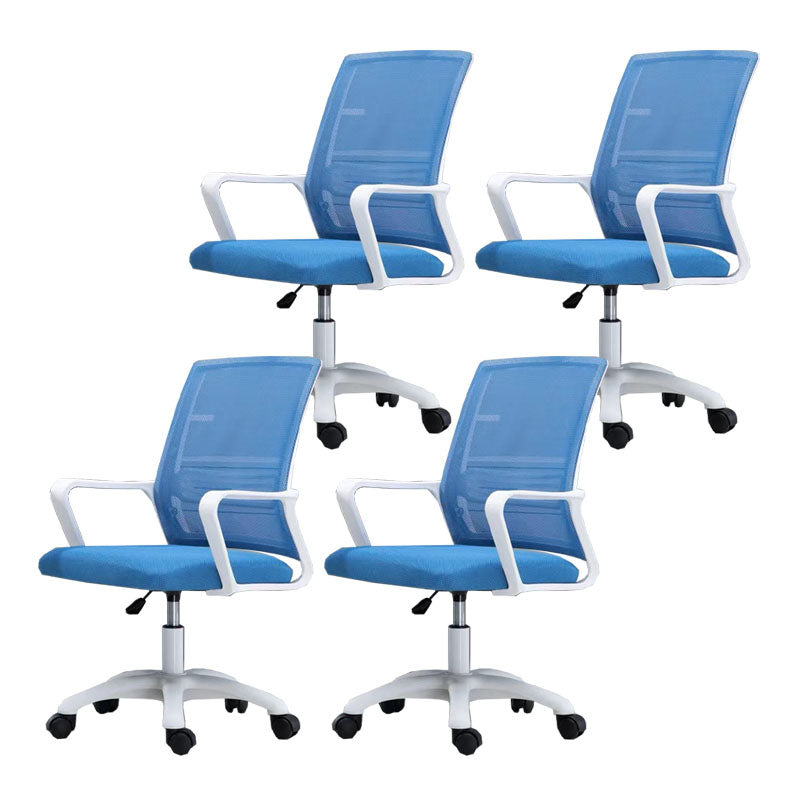 Modern Fixed Arms Conference Chair Mesh Back Desk Chair for Office