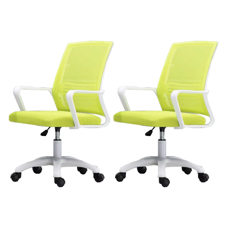 Modern Fixed Arms Conference Chair Mesh Back Desk Chair for Office