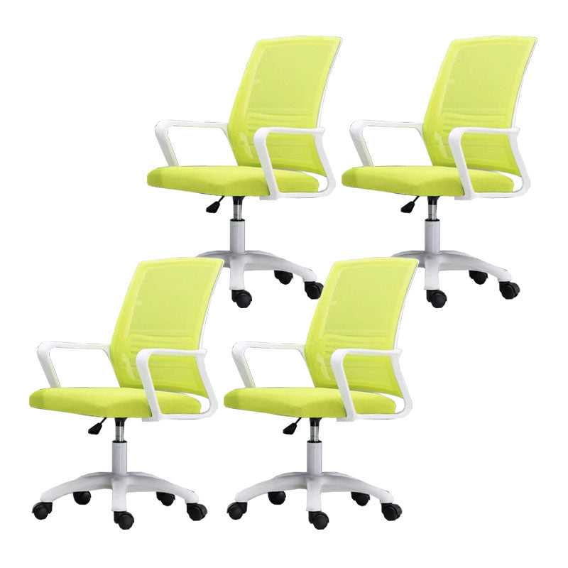 Modern Fixed Arms Conference Chair Mesh Back Desk Chair for Office