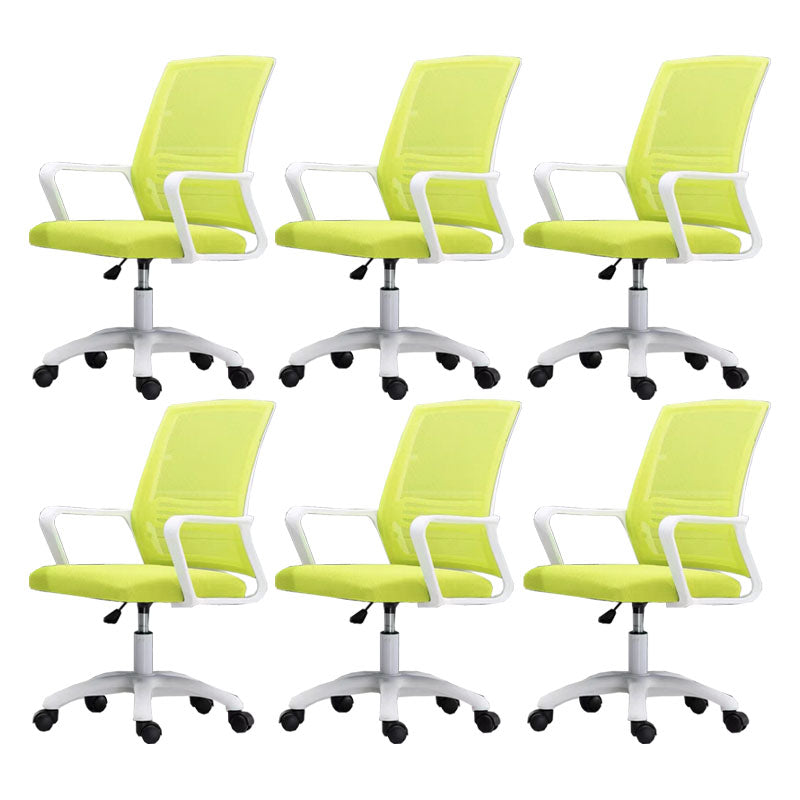 Modern Fixed Arms Conference Chair Mesh Back Desk Chair for Office