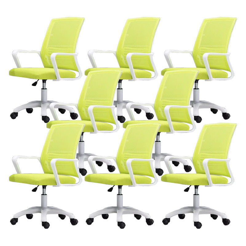 Modern Fixed Arms Conference Chair Mesh Back Desk Chair for Office