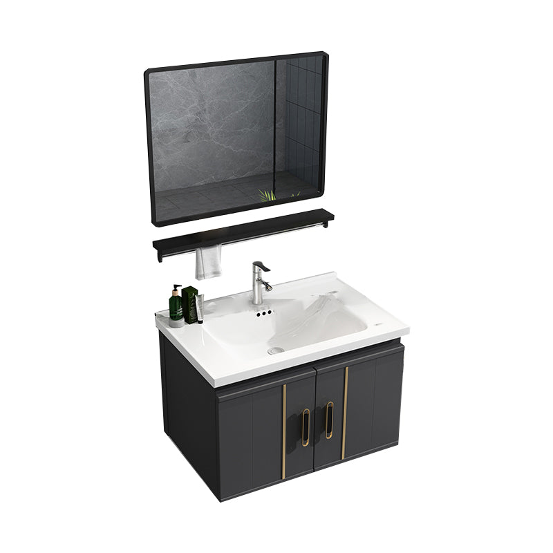 Modern Wall Mount Bathroom Vanity Set Faucet Included Bathroom Vanity