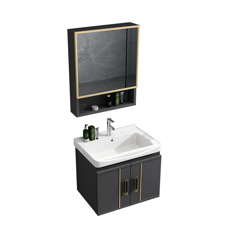 Modern Wall Mount Bathroom Vanity Set Faucet Included Bathroom Vanity