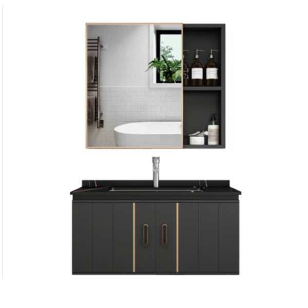 Modern Wall Mount Bathroom Vanity Set Faucet Included Bathroom Vanity