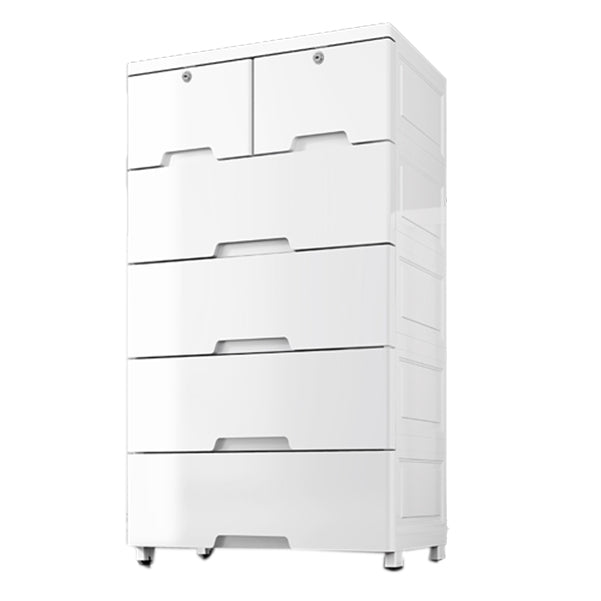 Matte Modern Coat Locker Plastic Glossy Bedroom Armoire with Drawers