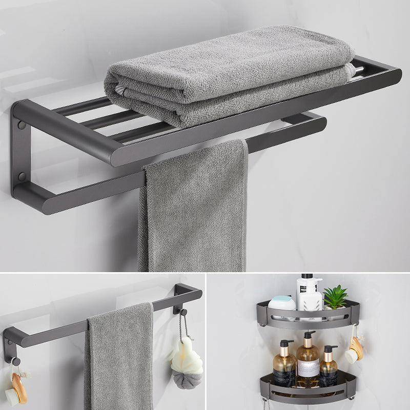 Modern Grey Bathroom Accessory As Individual Or As a Set in Metal