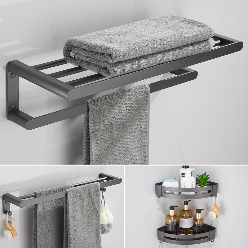 Modern Grey Bathroom Accessory As Individual Or As a Set in Metal