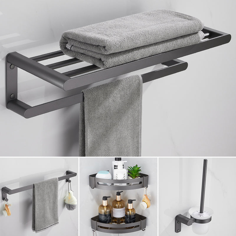 Modern Grey Bathroom Accessory As Individual Or As a Set in Metal