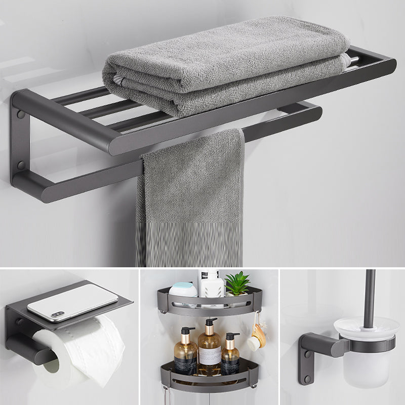 Modern Grey Bathroom Accessory As Individual Or As a Set in Metal