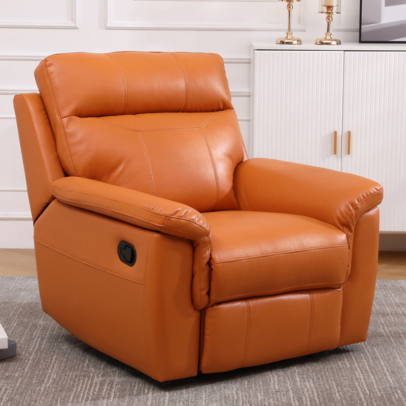 Contemporary Home Theater Recliner No Motion Manual-Push Botton Indoor