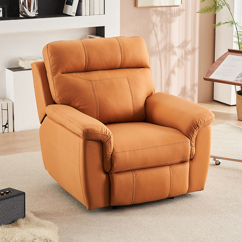 Contemporary Home Theater Recliner No Motion Manual-Push Botton Indoor