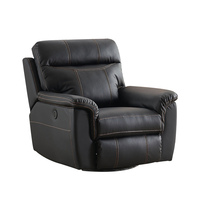 Contemporary Home Theater Recliner No Motion Manual-Push Botton Indoor