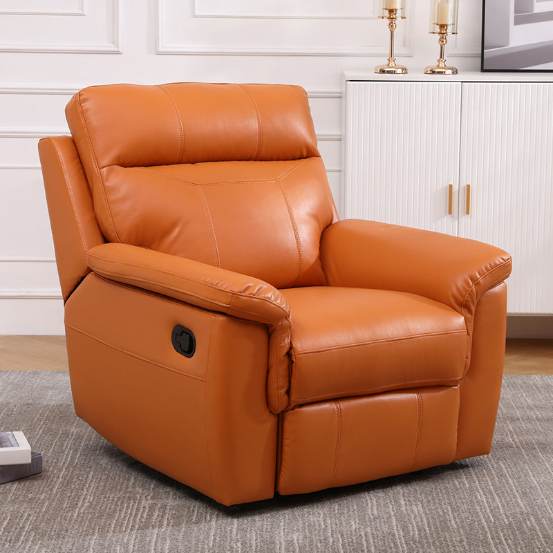 Contemporary Home Theater Recliner No Motion Manual-Push Botton Indoor