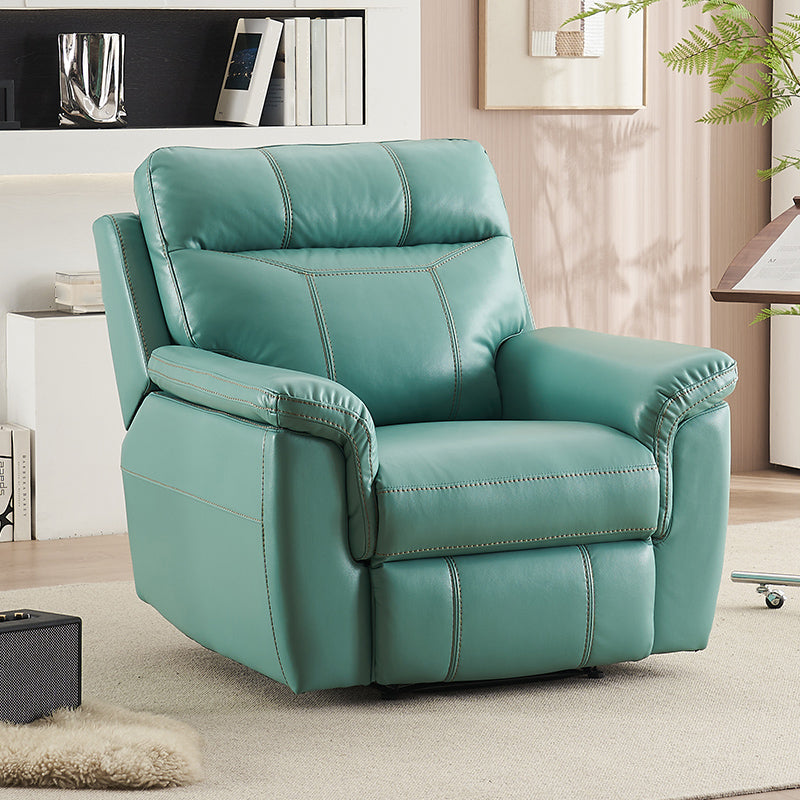 Contemporary Home Theater Recliner No Motion Manual-Push Botton Indoor