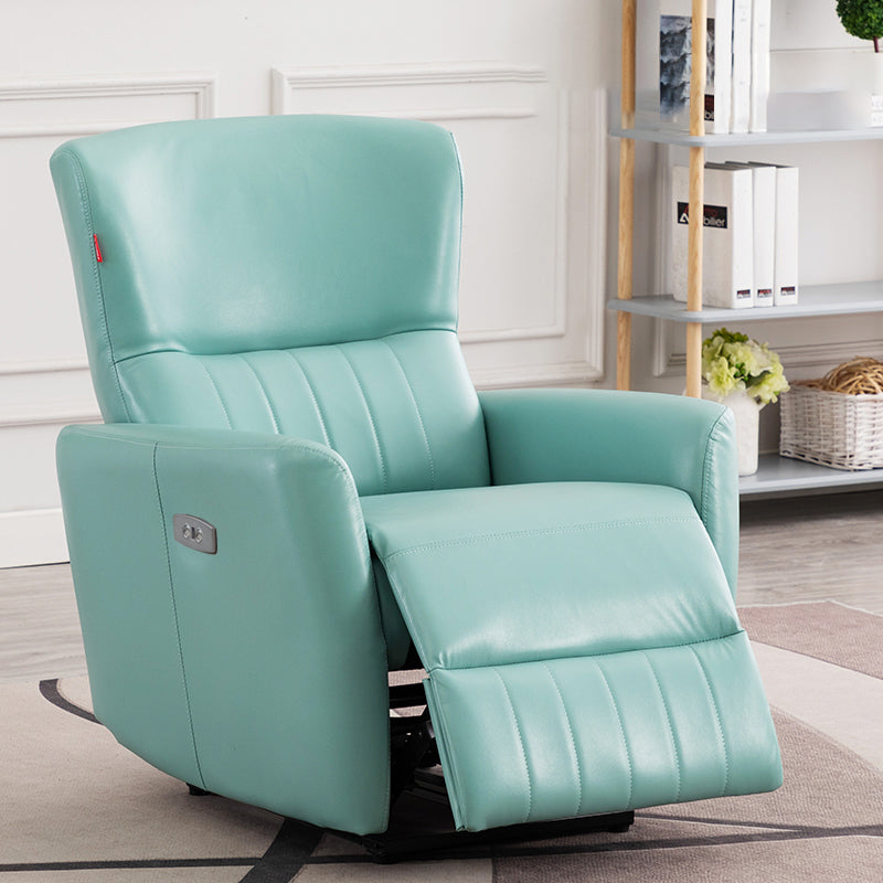 Swivel Rocker Standard Recliner Metal Frame Faux Leather Recliner Chair