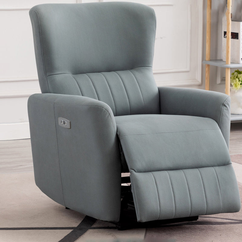 Swivel Rocker Standard Recliner Metal Frame Faux Leather Recliner Chair