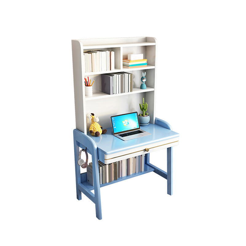 23.6"W Adjustable Computer Desk Solid Wood Child Desk with Drawer