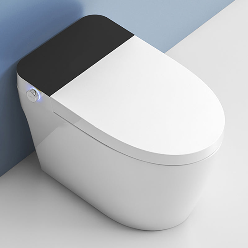 Floor Standing Bidet in White Finish with Heated Seat and Foot Sensor