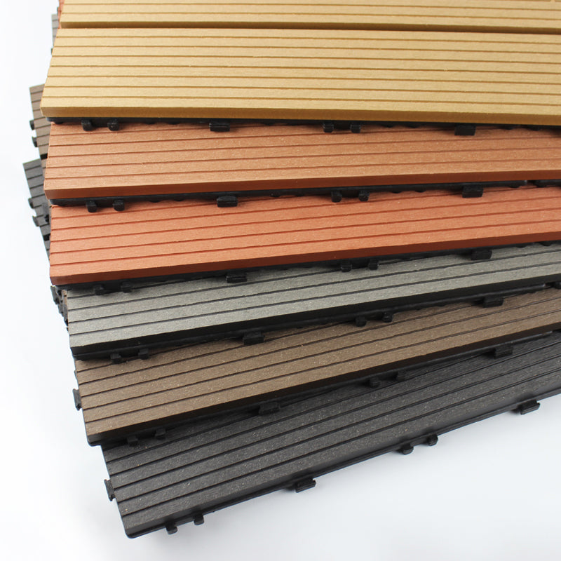 12" X 24" Deck/Patio Flooring Tiles 4-Slat Floor Board Tiles