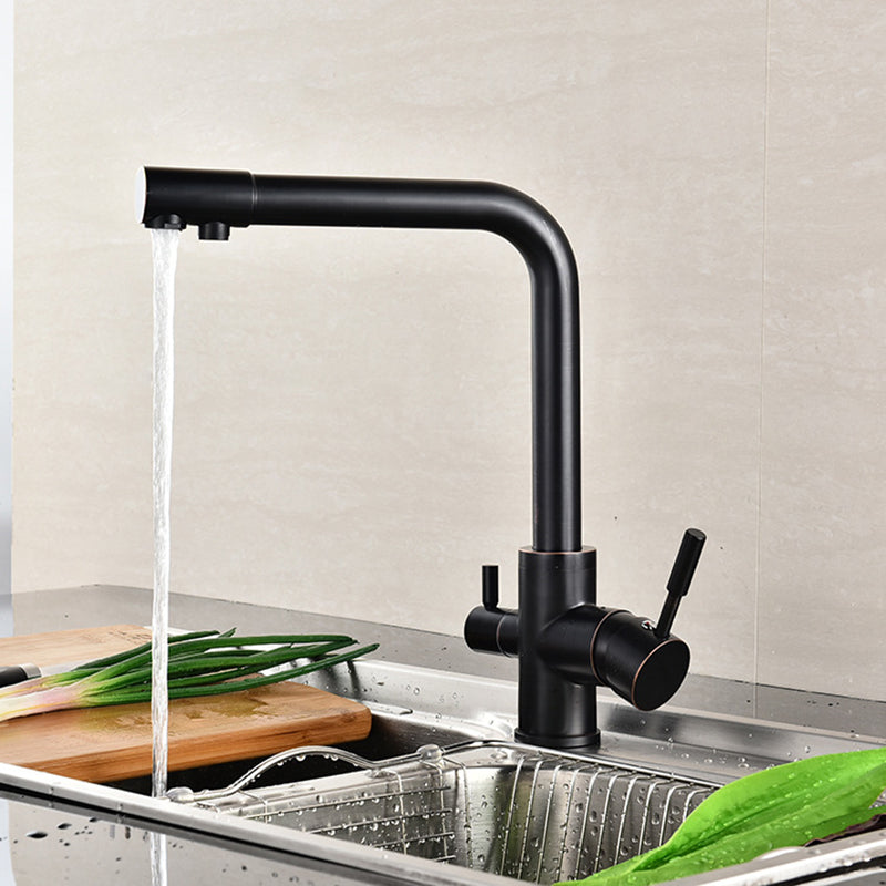 Traditional Kitchen Faucet Brass Low Profile Standard Kitchen Faucets Single Handle