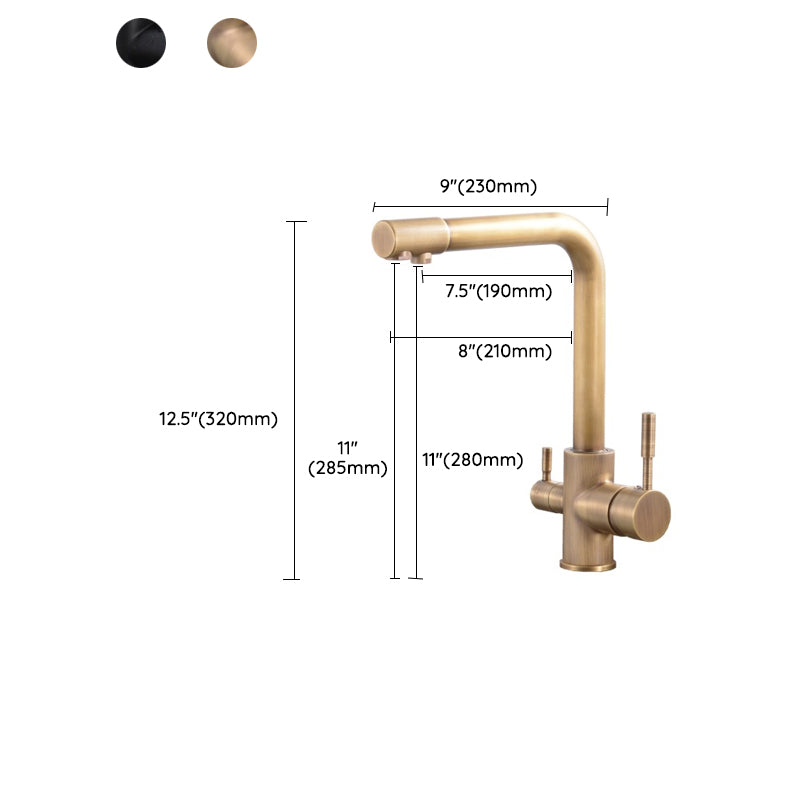 Traditional Kitchen Faucet Brass Low Profile Standard Kitchen Faucets Single Handle