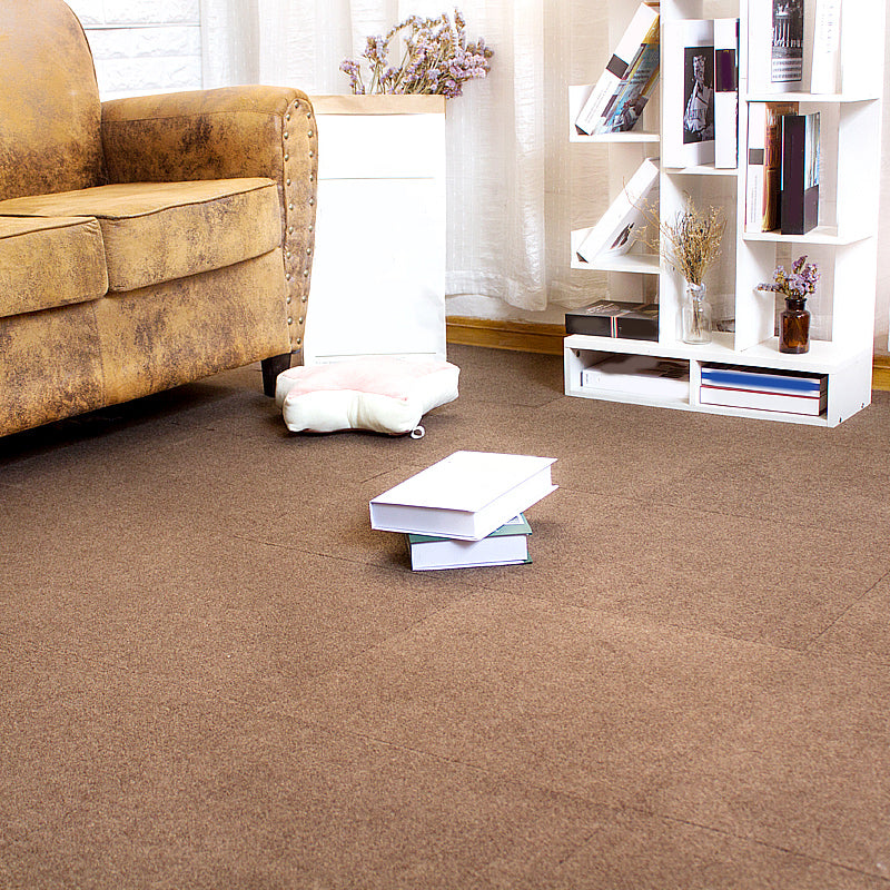 Modern Indoor Carpet Tiles Solid Color Stain Resistant Carpet Tiles