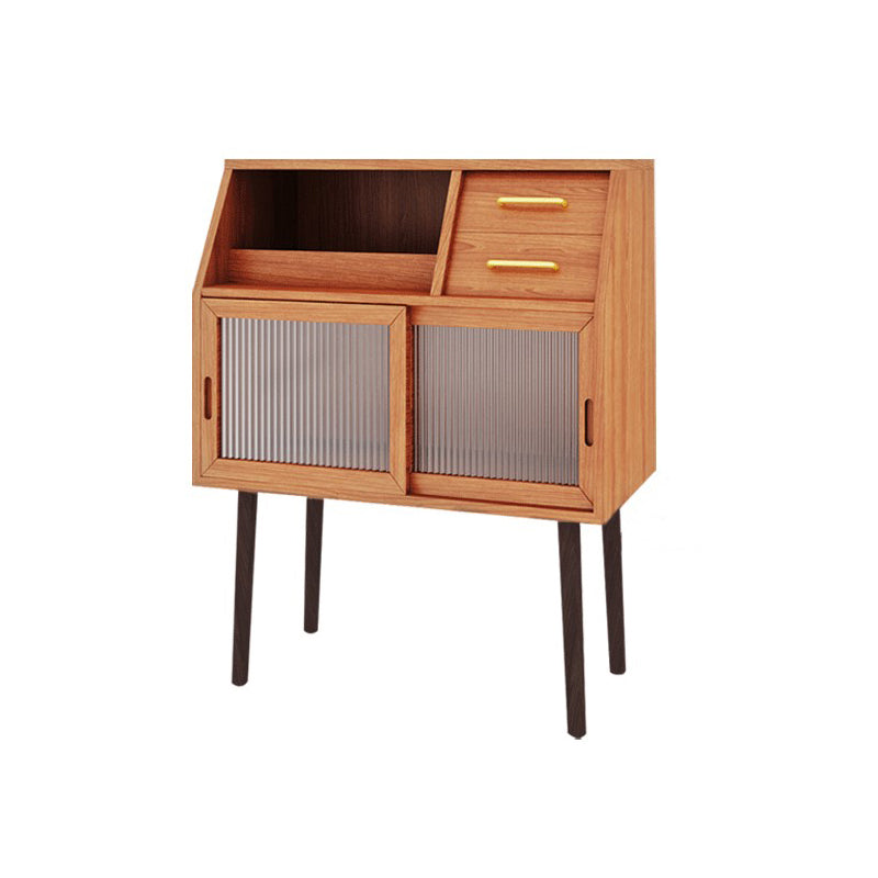 Modern Style 2 Drawers Sideboard Solid Wood Server for Dining Room