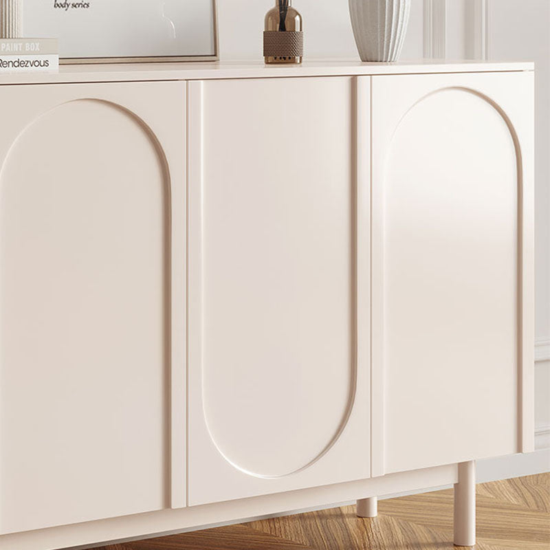 Engineered Wood Sideboard Cabinet White 35.4"H Dining Server for Dining Room