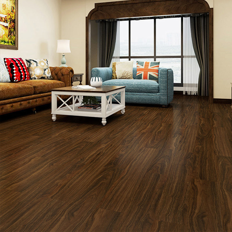 Rectangle PVC Flooring Smooth Peel and Stick Wood Look Vinyl Flooring