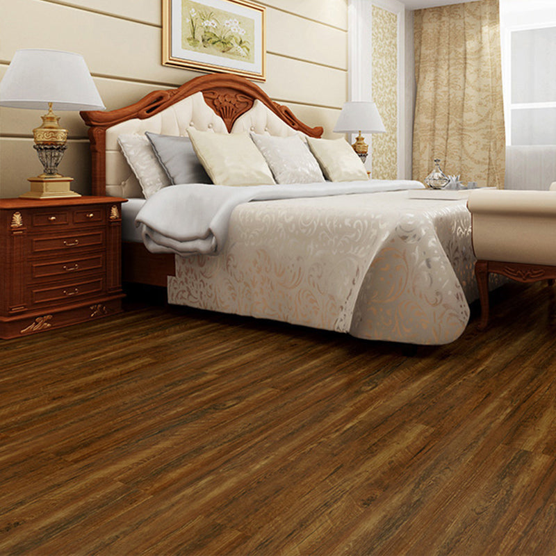 Rectangle PVC Flooring Smooth Peel and Stick Wood Look Vinyl Flooring