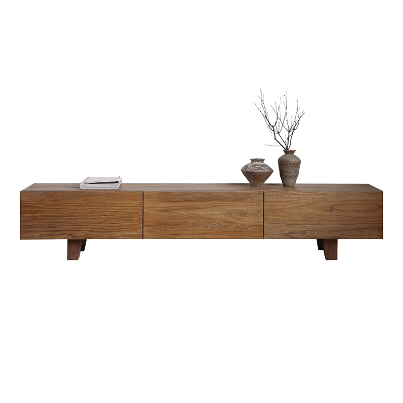 Wooden TV Media Stand Scandinavian TV Media Console with Drawers