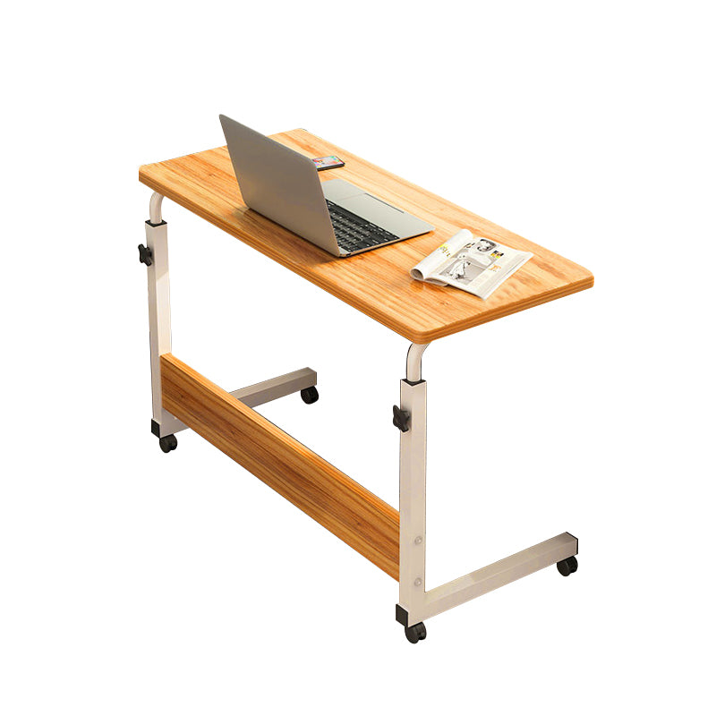 Modern Office Task Desk Rectangular Shape White/Brown/Black Writing Desk with Wheels