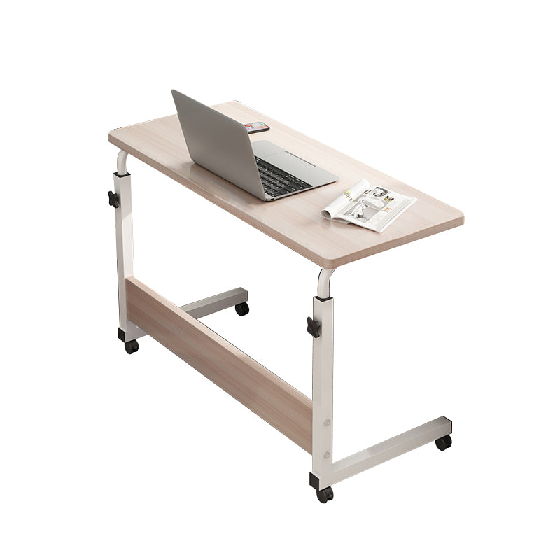 Modern Office Task Desk Rectangular Shape White/Brown/Black Writing Desk with Wheels