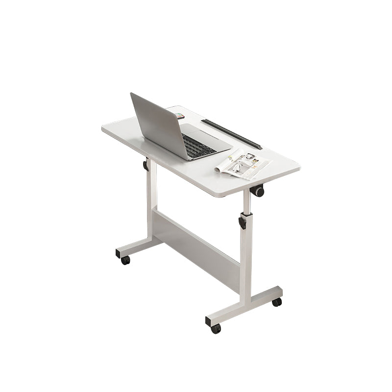 Modern Office Task Desk Rectangular Shape White/Brown/Black Writing Desk with Wheels