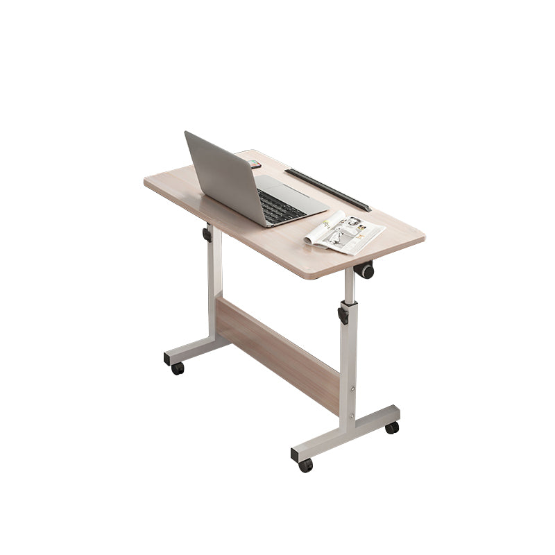 Modern Office Task Desk Rectangular Shape White/Brown/Black Writing Desk with Wheels