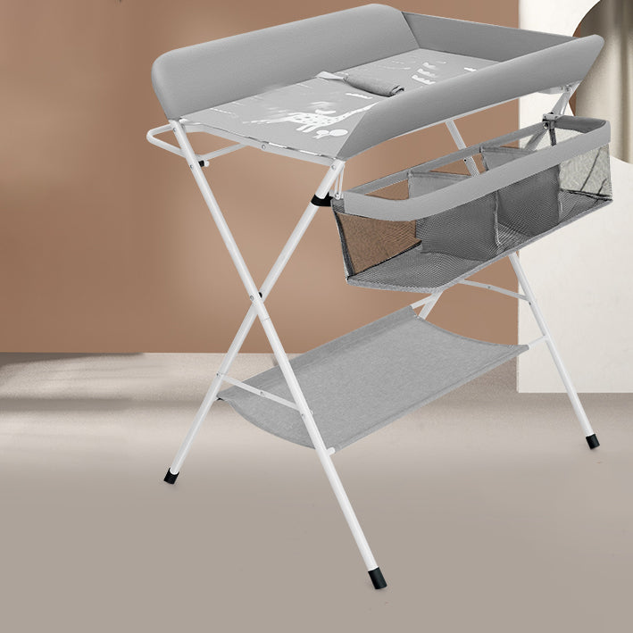 Flat Top Baby Changing Table Portable Changing Table with Safety Rails