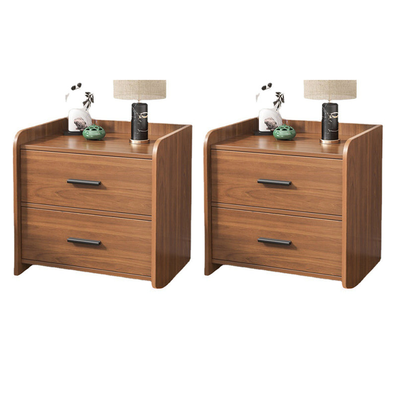 Contemporary Accent Table Nightstand Antique Finish Wood Bed Nightstand