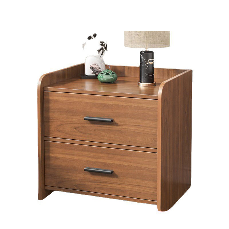 Contemporary Accent Table Nightstand Antique Finish Wood Bed Nightstand