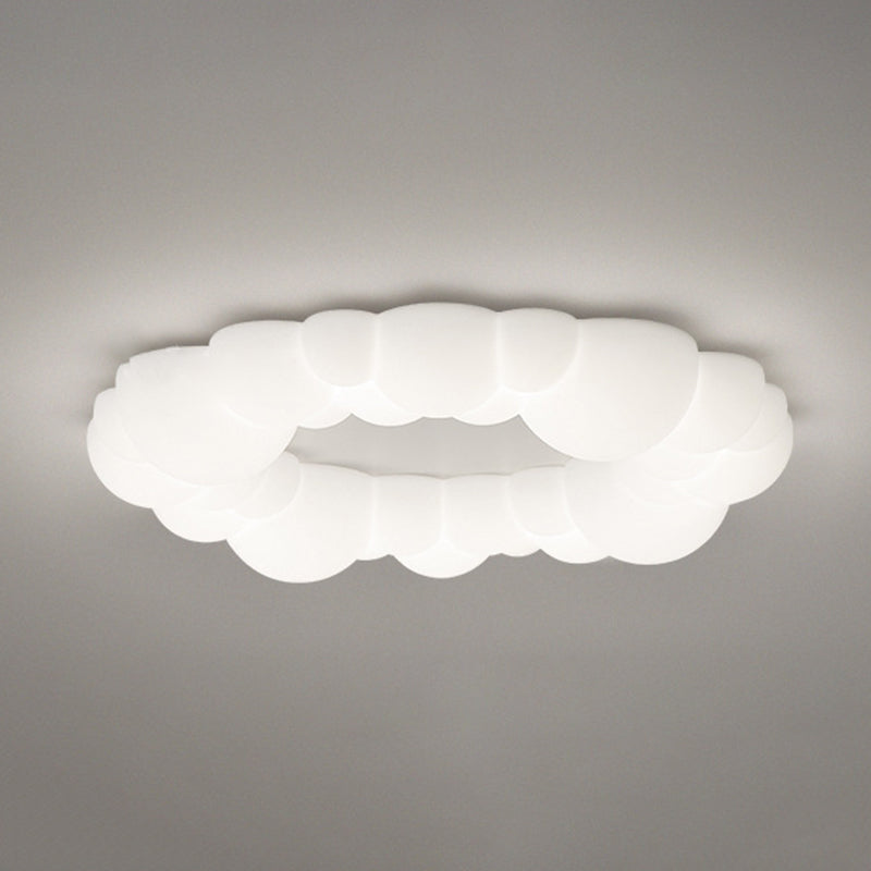 Circular Flush Mount Contemporary Acrylic Flush Ceiling Light Fixture