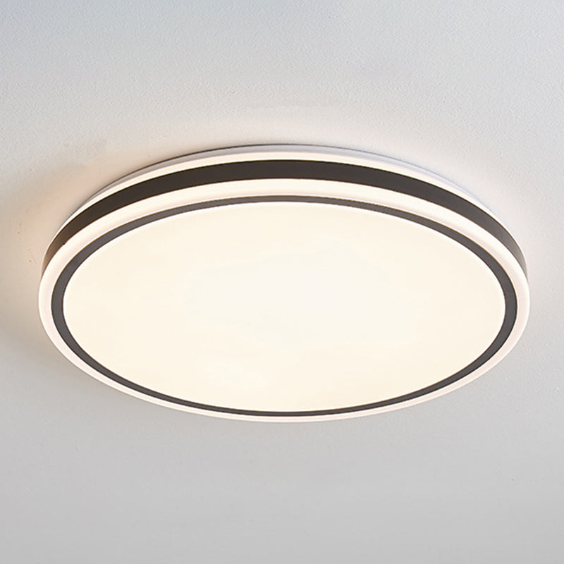 Circular Flush Mount Light Simplicity Metal Ceiling Light Fixture