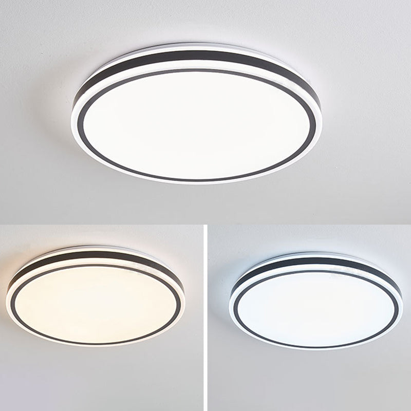 Circular Flush Mount Light Simplicity Metal Ceiling Light Fixture