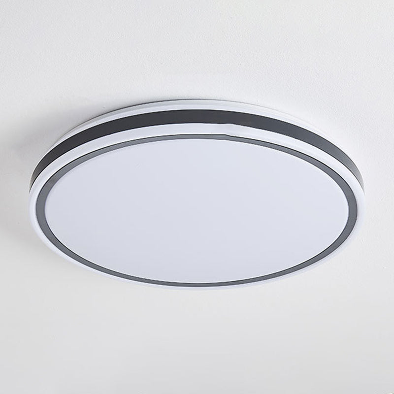 Circular Flush Mount Light Simplicity Metal Ceiling Light Fixture