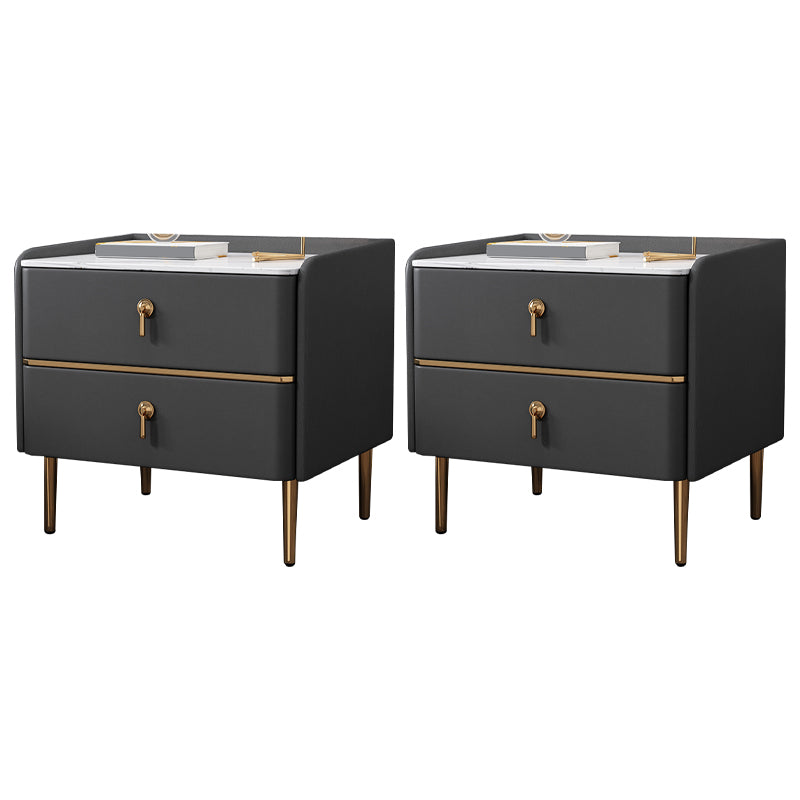 Contemporary Solid Color Nightstand Kids Wooden with Drawers