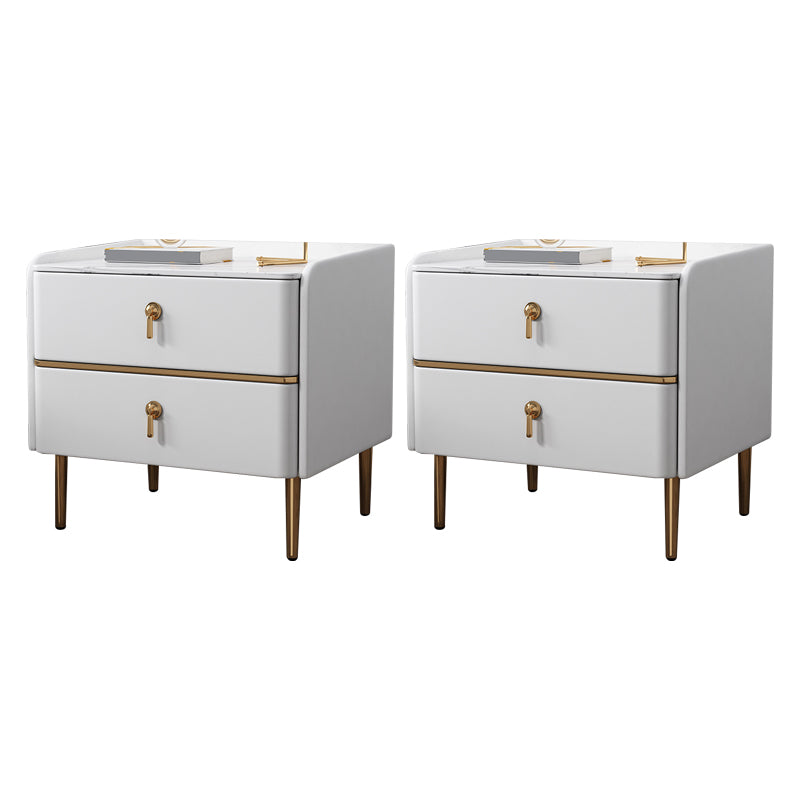 Contemporary Solid Color Nightstand Kids Wooden with Drawers