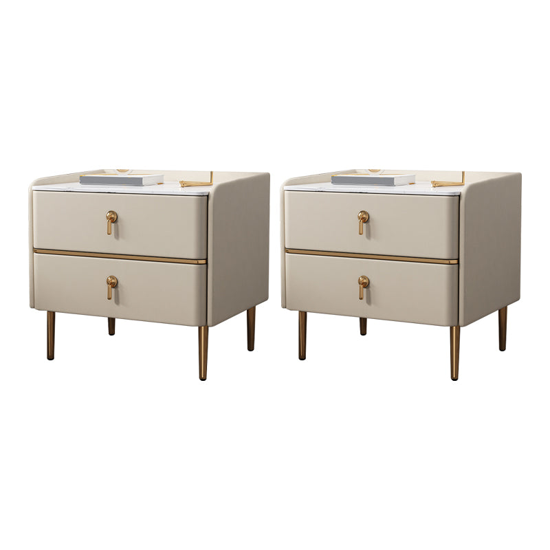 Contemporary Solid Color Nightstand Kids Wooden with Drawers